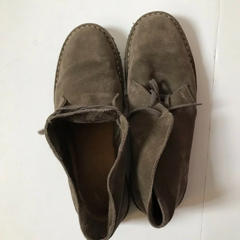 Mens Brown Suede Chukka Desert‎ Boots Lace Up Ankle Shoes Rubber Sole